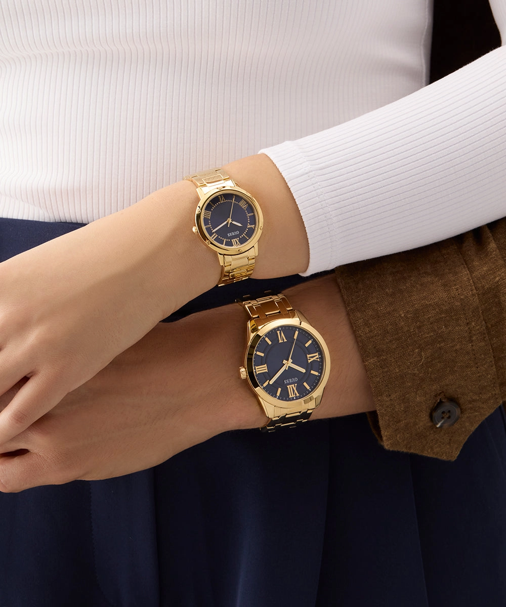 GUESS Ladies Gold Tone Analog Watch