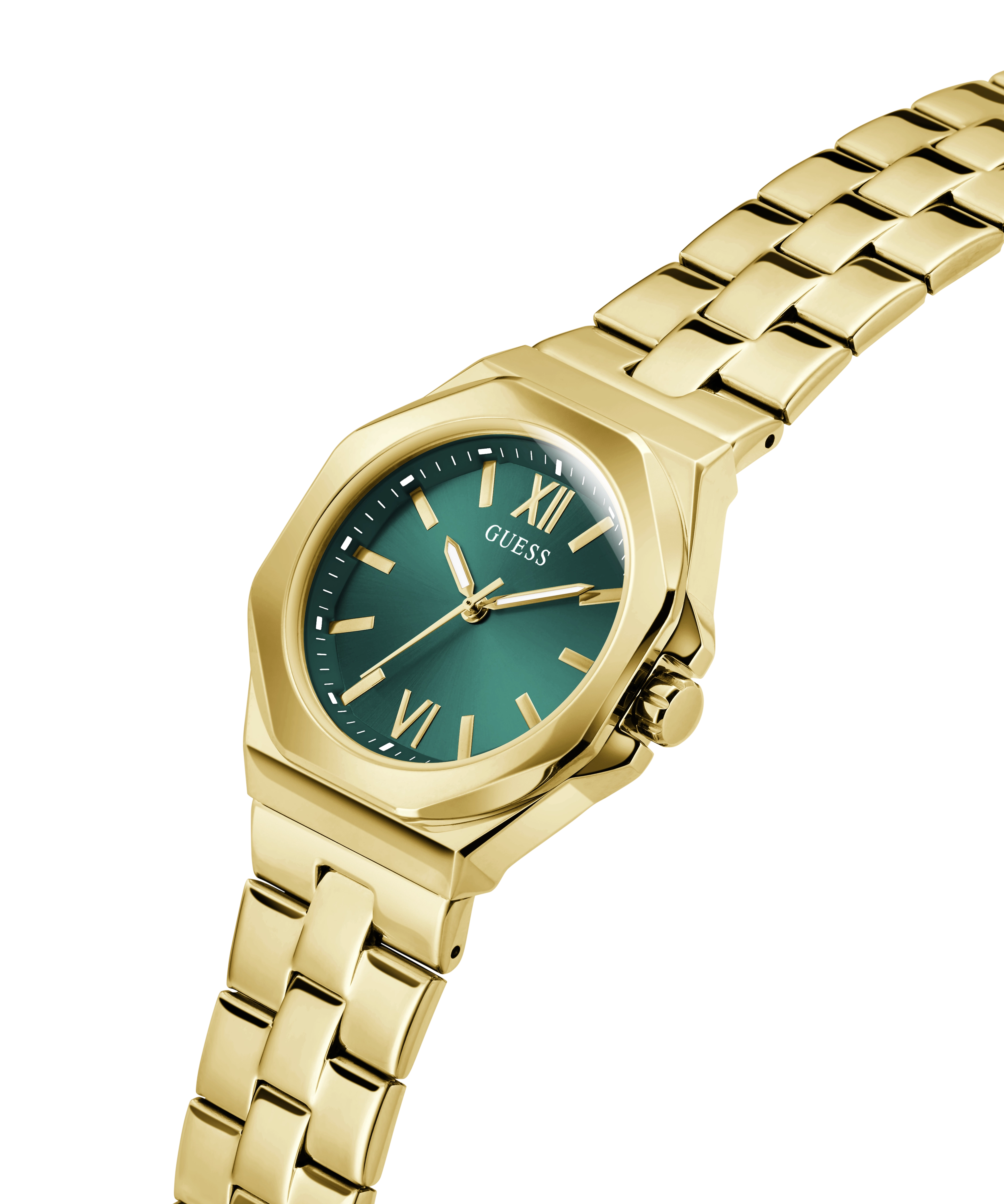 GUESS Ladies Gold Tone Analog Watch