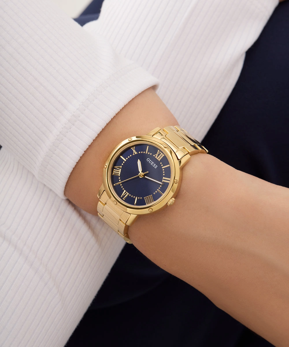 GUESS Ladies Gold Tone Analog Watch