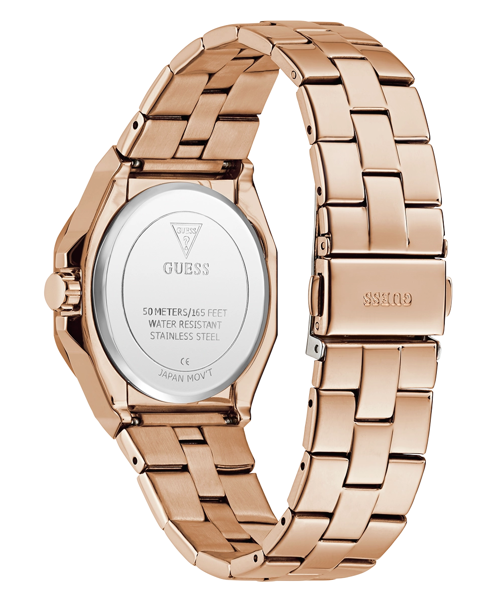 GUESS Ladies Rose Gold Tone Analog Watch