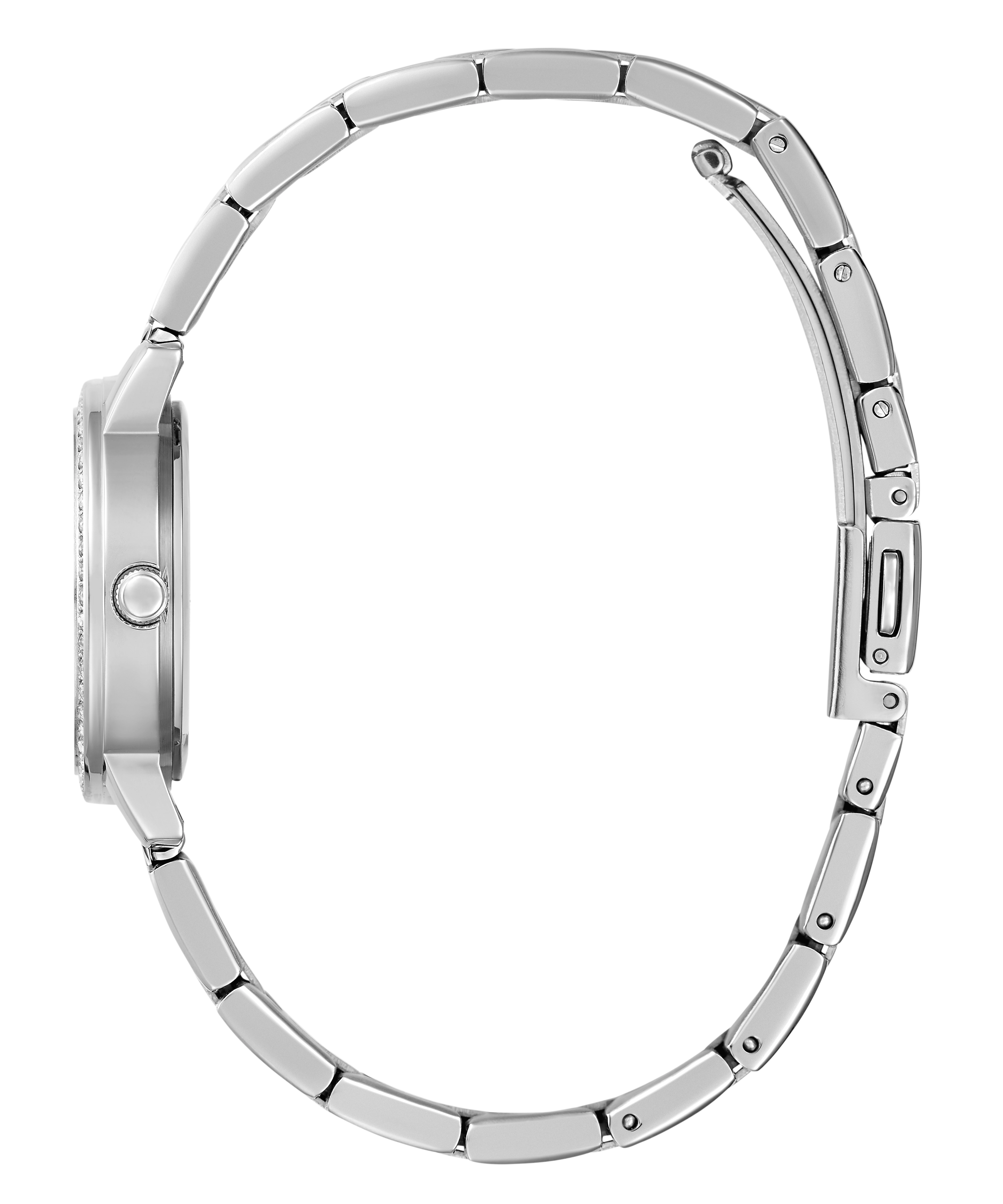 GUESS Ladies Silver Tone Analog Watch Box Set