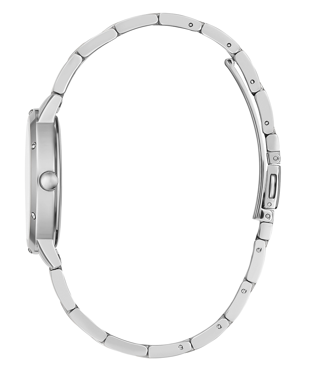 GUESS Ladies Silver Tone Analog Watch