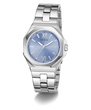 GUESS Ladies Silver Tone Analog Watch