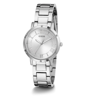 GUESS Ladies Silver Tone Analog Watch