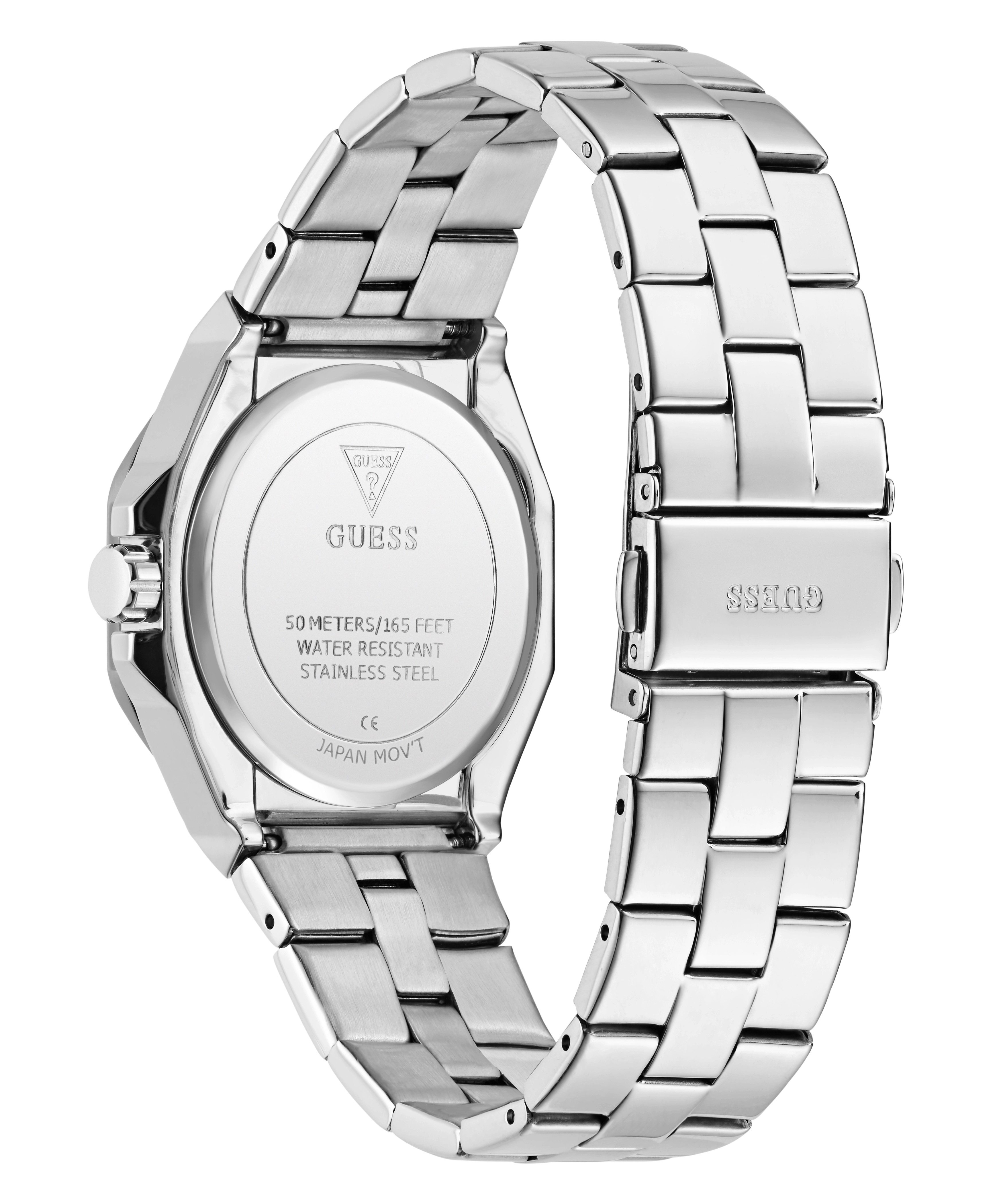 GUESS Ladies Silver Tone Analog Watch