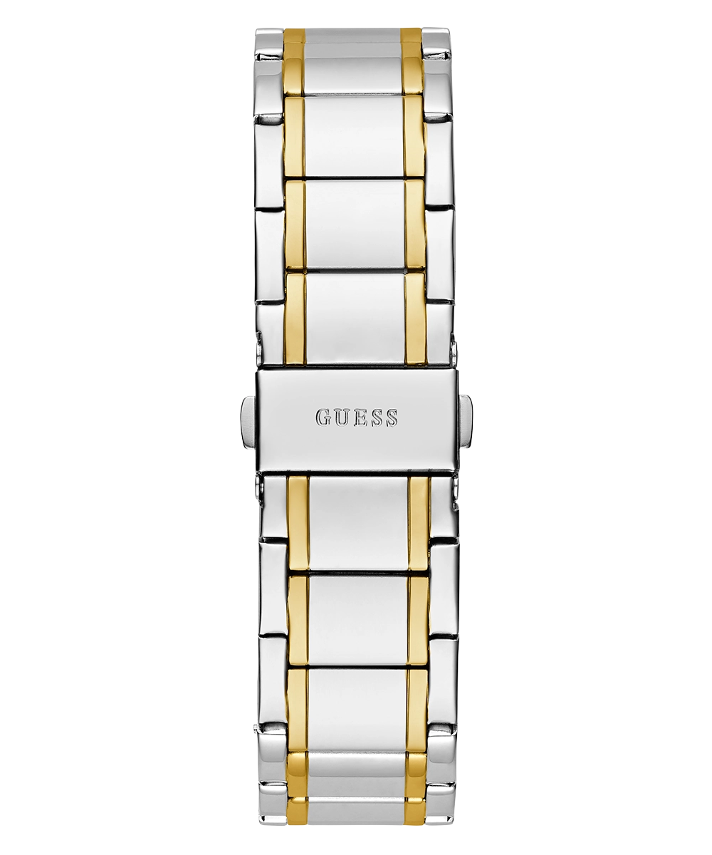 GUESS Mens 2-Tone Silver Analog Watch