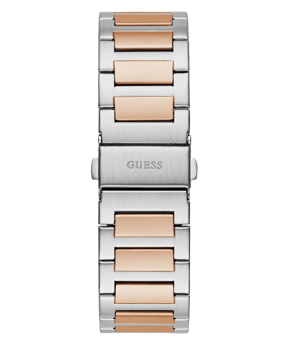 GUESS Mens 2-Tone Silver Tone Analog Watch