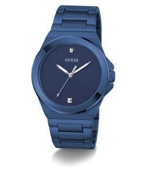 GUESS Mens Blue Analog Watch