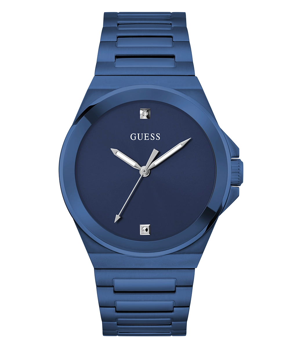 GUESS Mens Blue Analog Watch