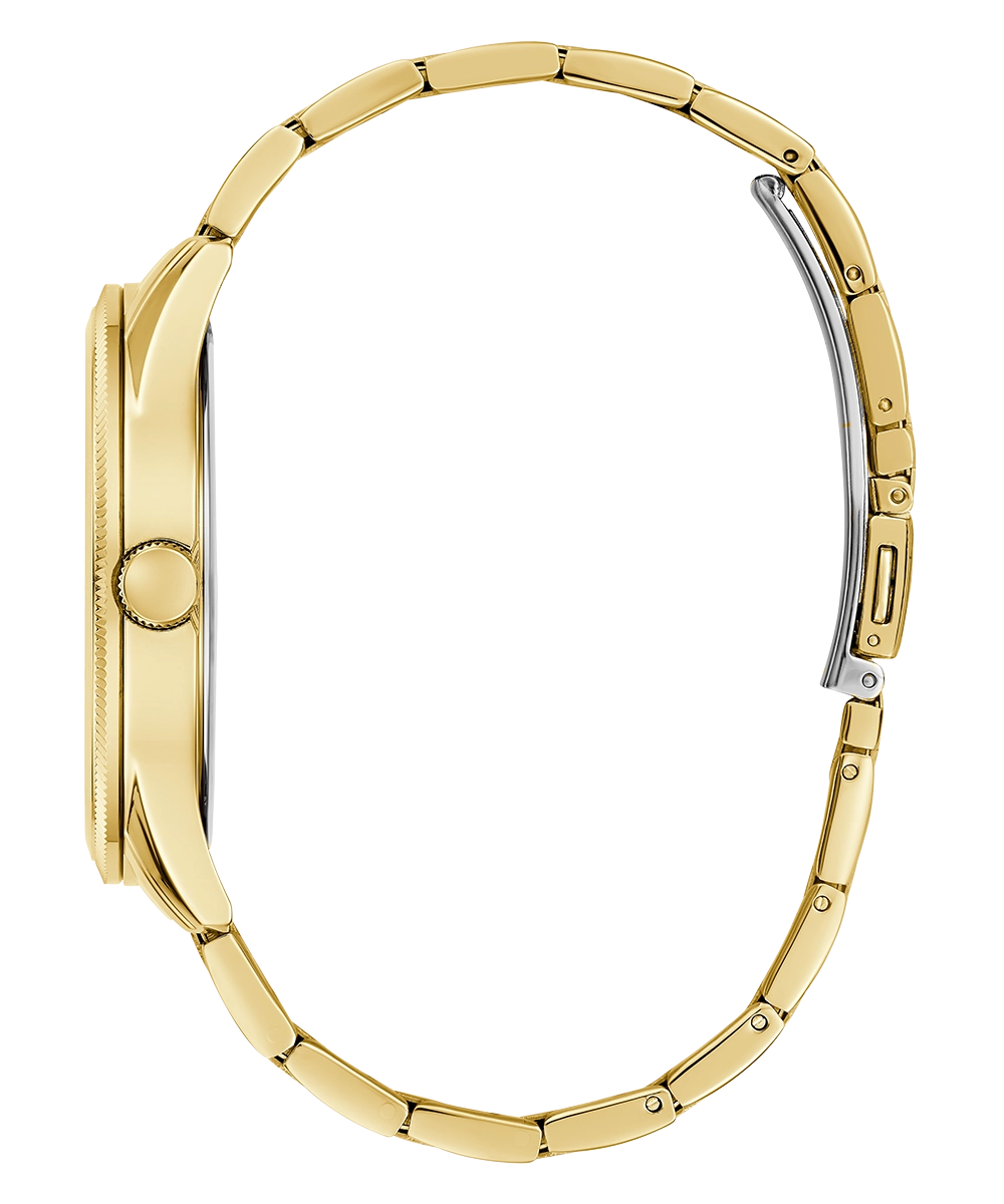 GUESS Mens Gold Tone Analog Watch