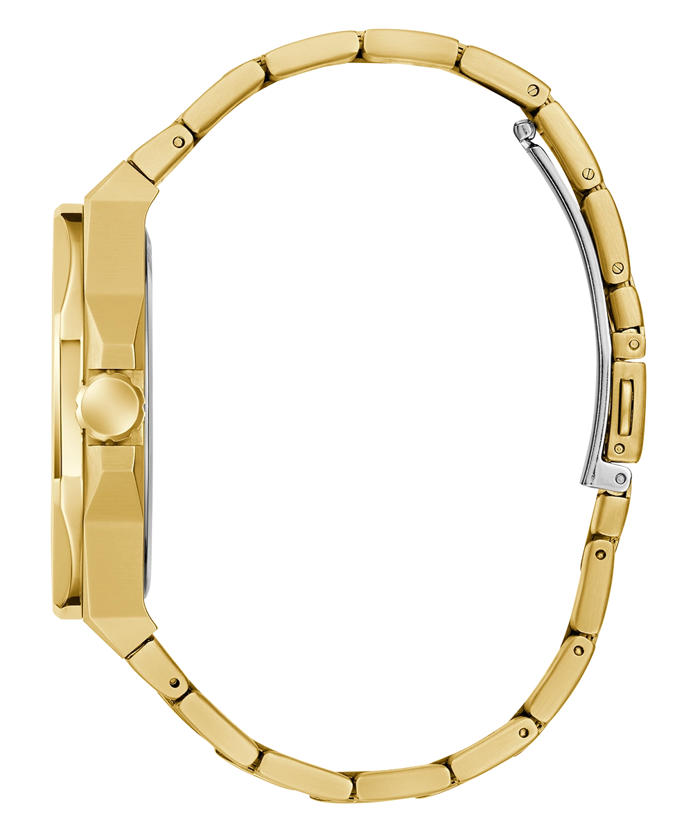 GUESS Mens Gold Tone Analog Watch