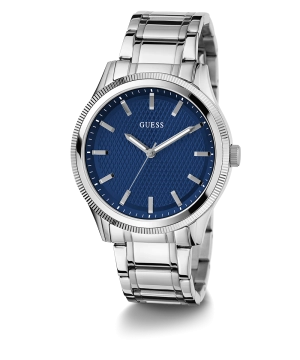 GUESS Mens Silver Analog Watch