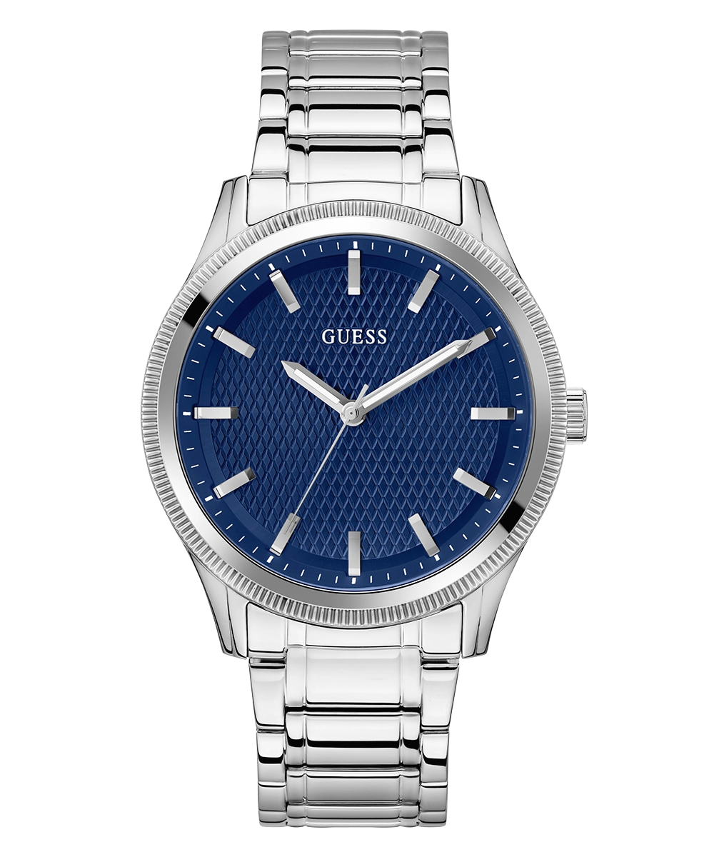 GUESS Mens Silver Analog Watch