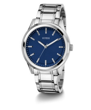 GUESS Mens Silver Analog Watch