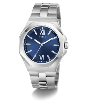 GUESS Mens Silver Tone Analog Watch