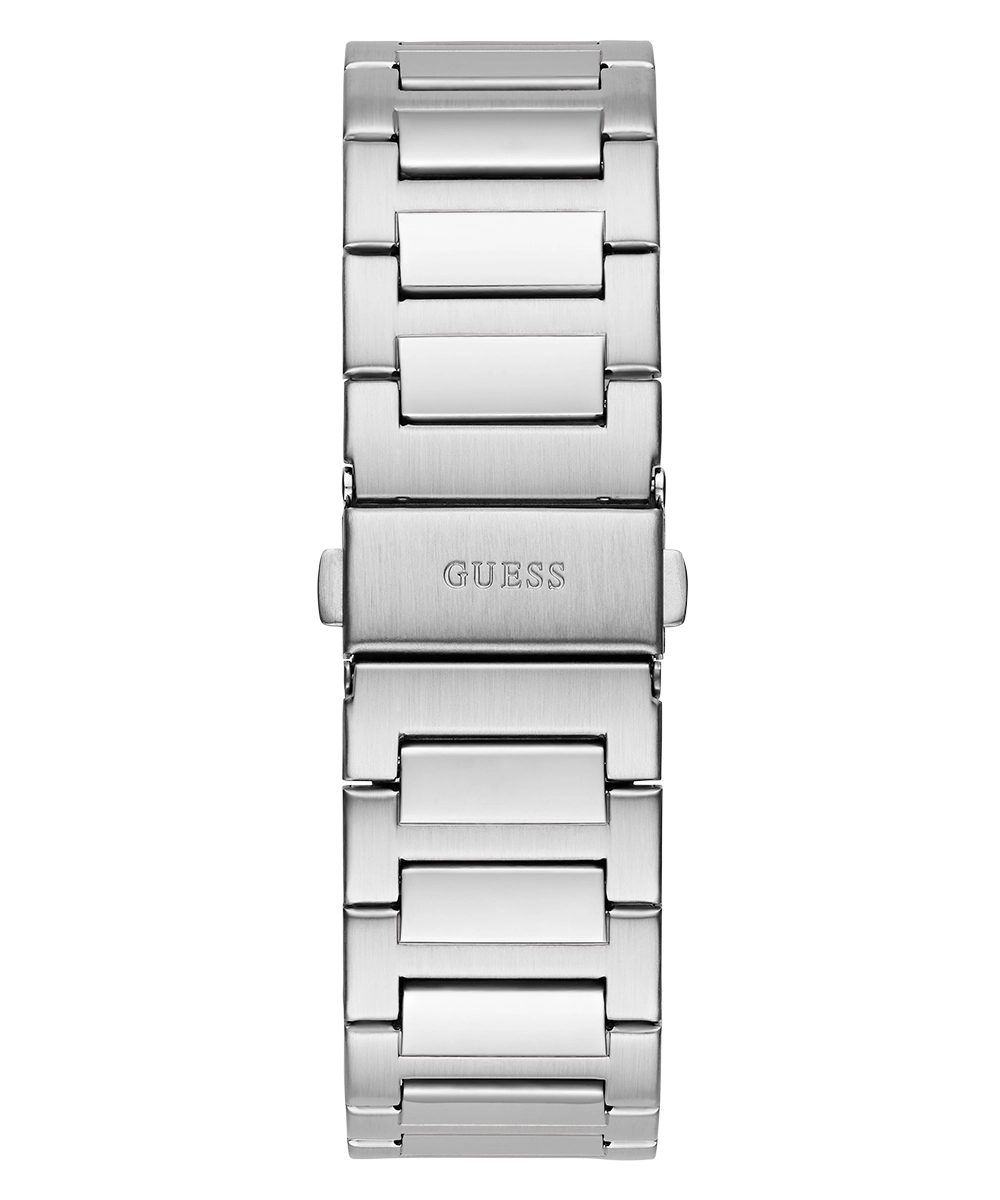 GUESS Mens Silver Tone Analog Watch