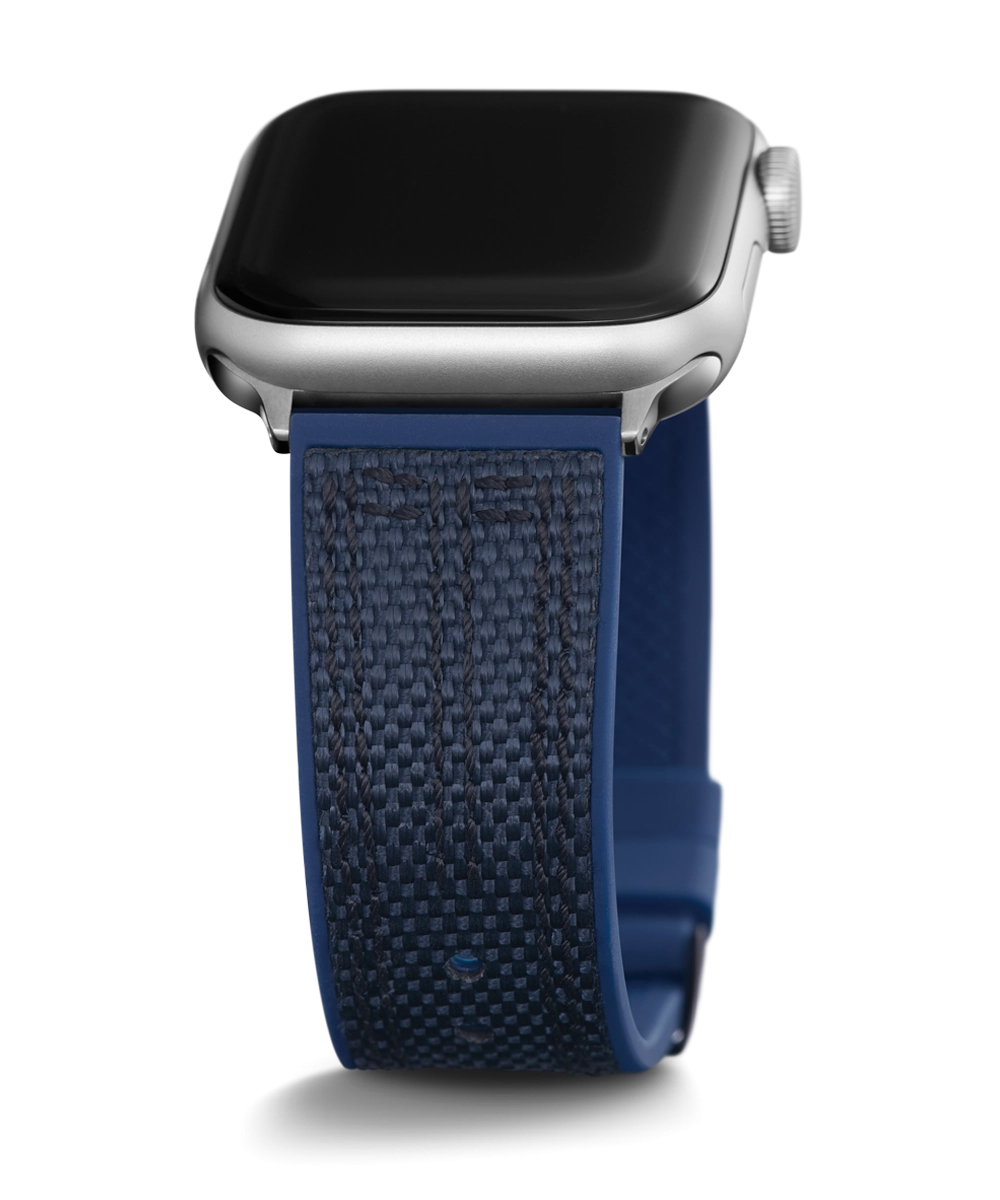 GUESS Nylon on Silicone Band for Apple 42-44 mm Watch