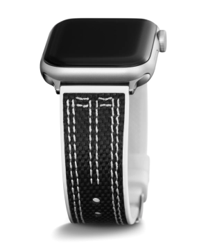 GUESS Nylon on Silicone Band for Apple 42-44 mm Watch