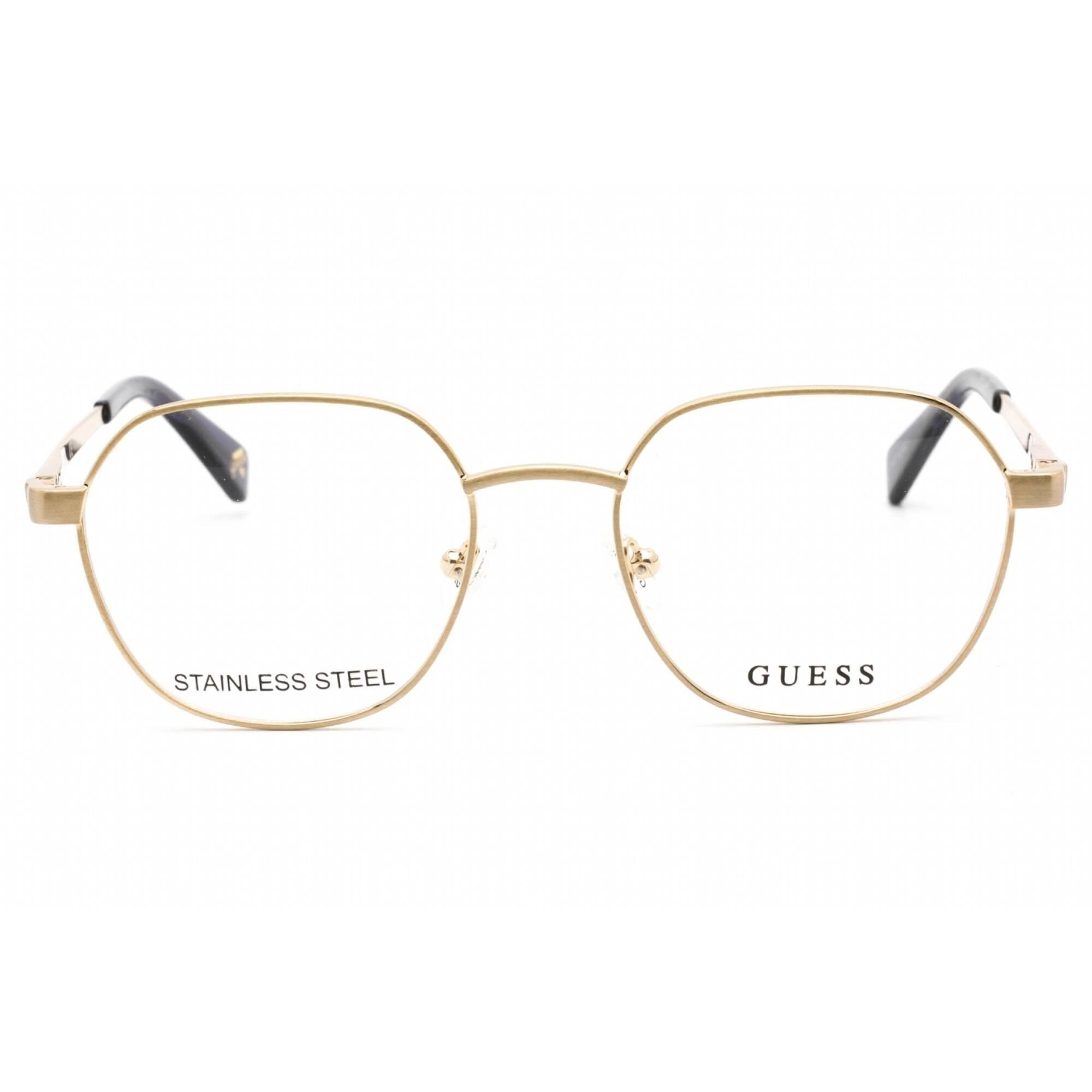 Guess Unisex Eyeglasses - Full Rim Pink Gold Metal Round Shape Frame | GU5222 033