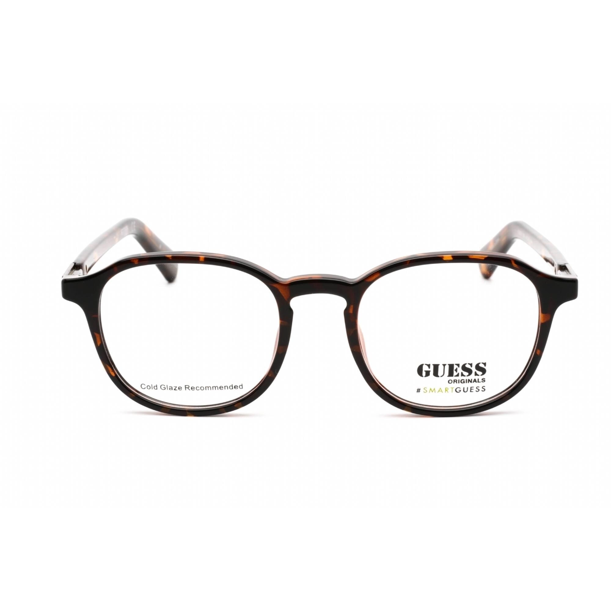 Guess Unisex Eyeglasses - Full Rim Square Blonde Havana Plastic Frame | GU8251 053