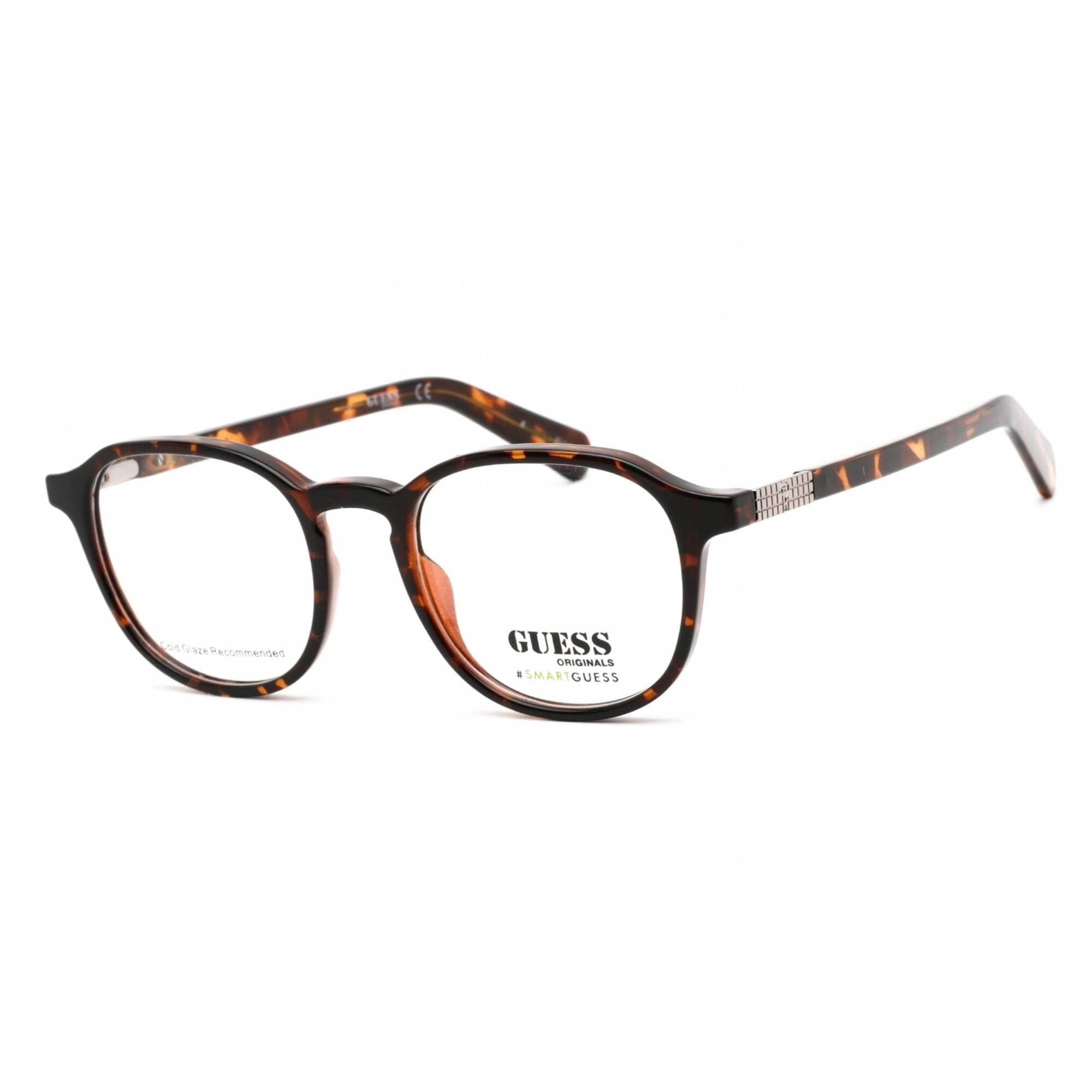 Guess Unisex Eyeglasses - Full Rim Square Blonde Havana Plastic Frame | GU8251 053