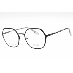 Guess Women's Eyeglasses - Matte Black Metal Geometric Full Rim Frame | GU2912 002