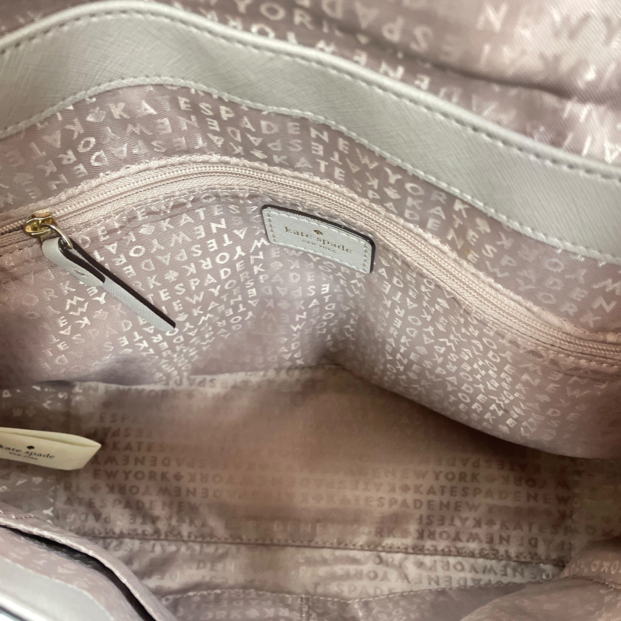 Handbag Designer By Kate Spade In Taupe, Size:Medium