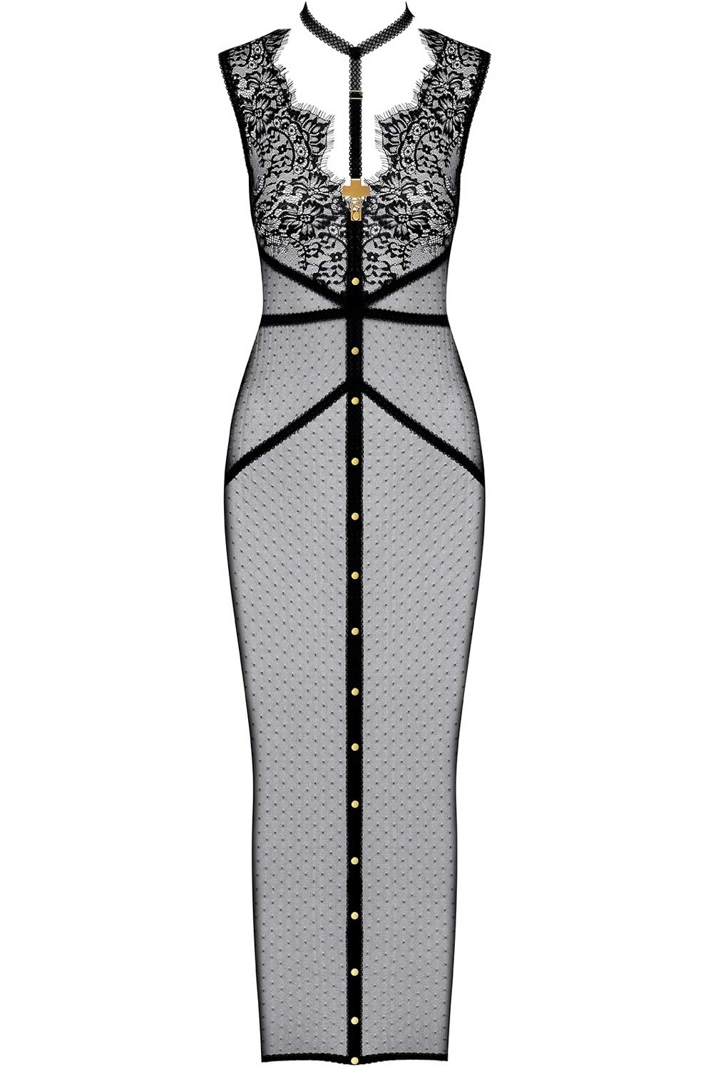 Inspiration Divine Long Dress with Harness