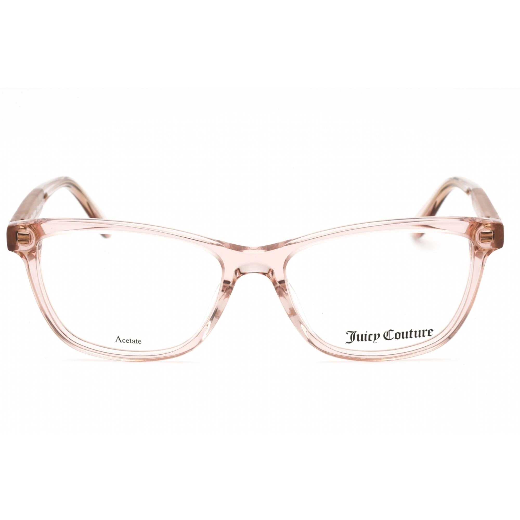 Juicy Couture Women's Eyeglasses - Pink Crystal Rectangular Frame | JU 187 08XO 00