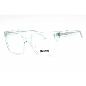 Just Cavalli Women's Eyeglasses - Shiny Transparent Green Square Frame | VJC006 0M40