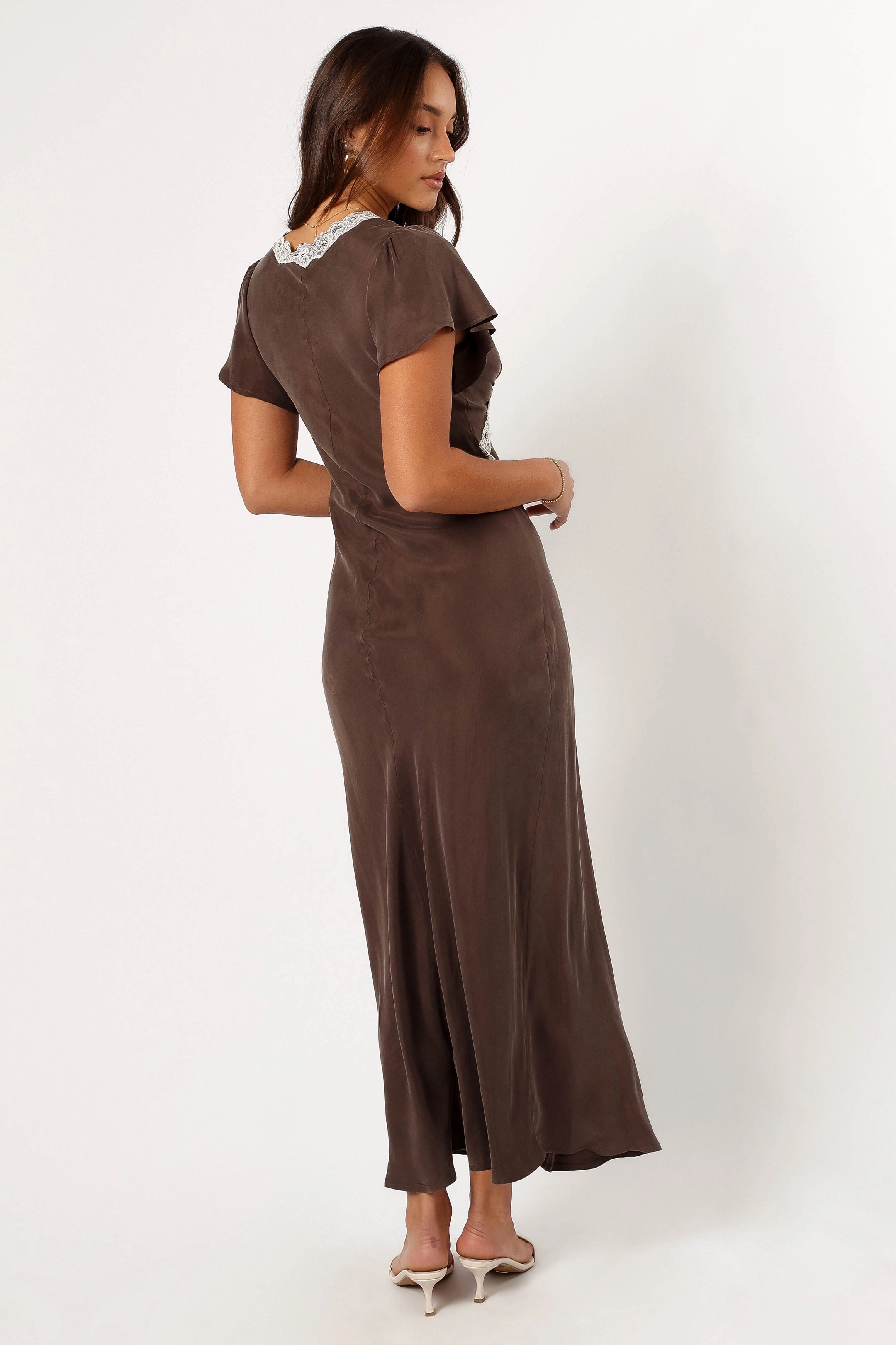 Kathryn Midi Dress - Warm Grey