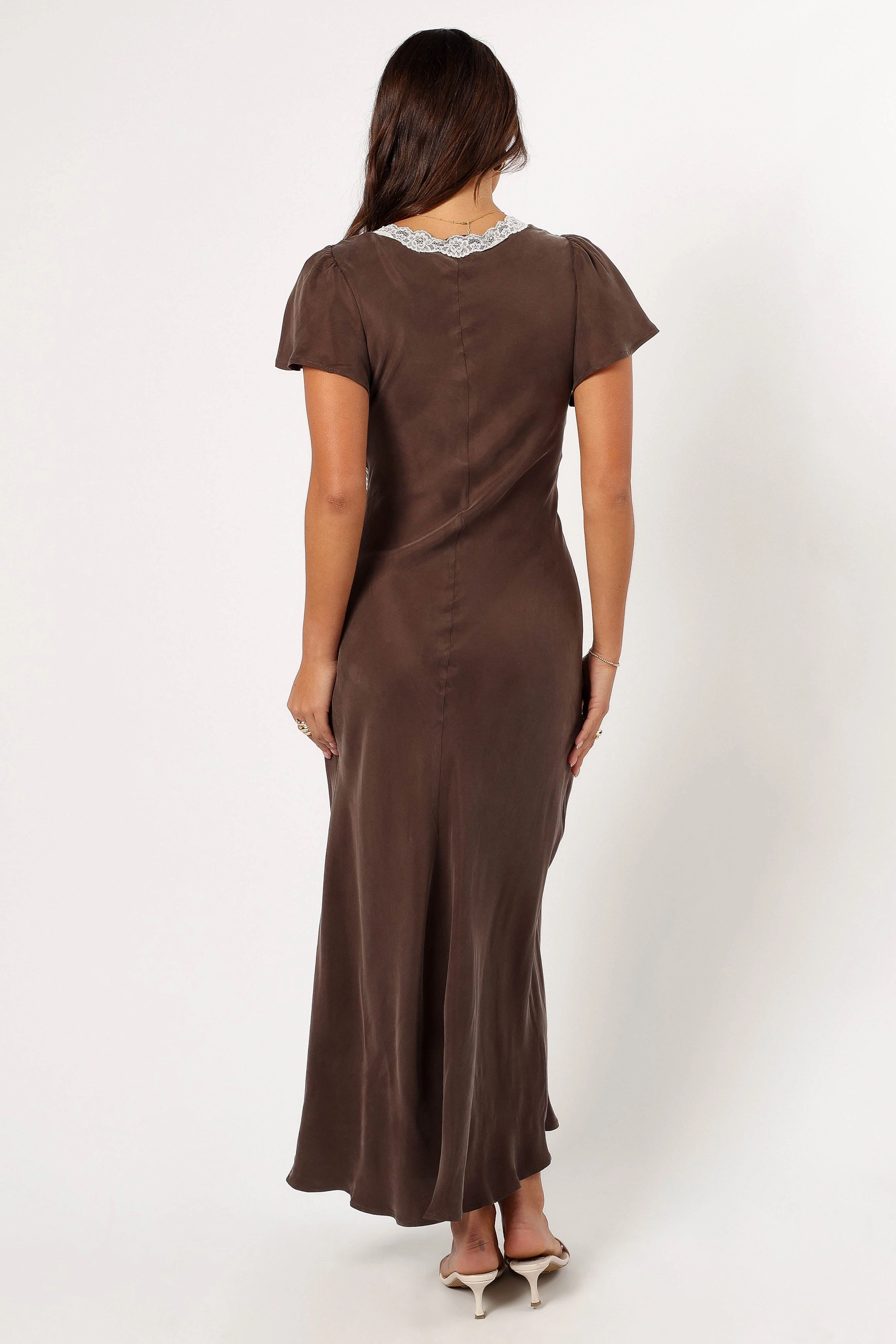 Kathryn Midi Dress - Warm Grey