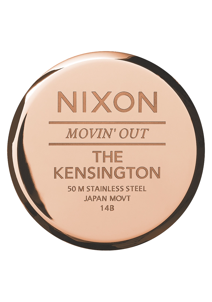 Kensington Leather - Navy / Rose Gold