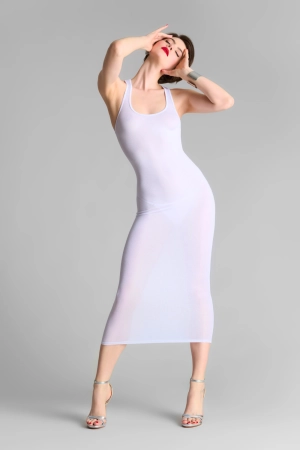 La Femme Amazone Long Dress White