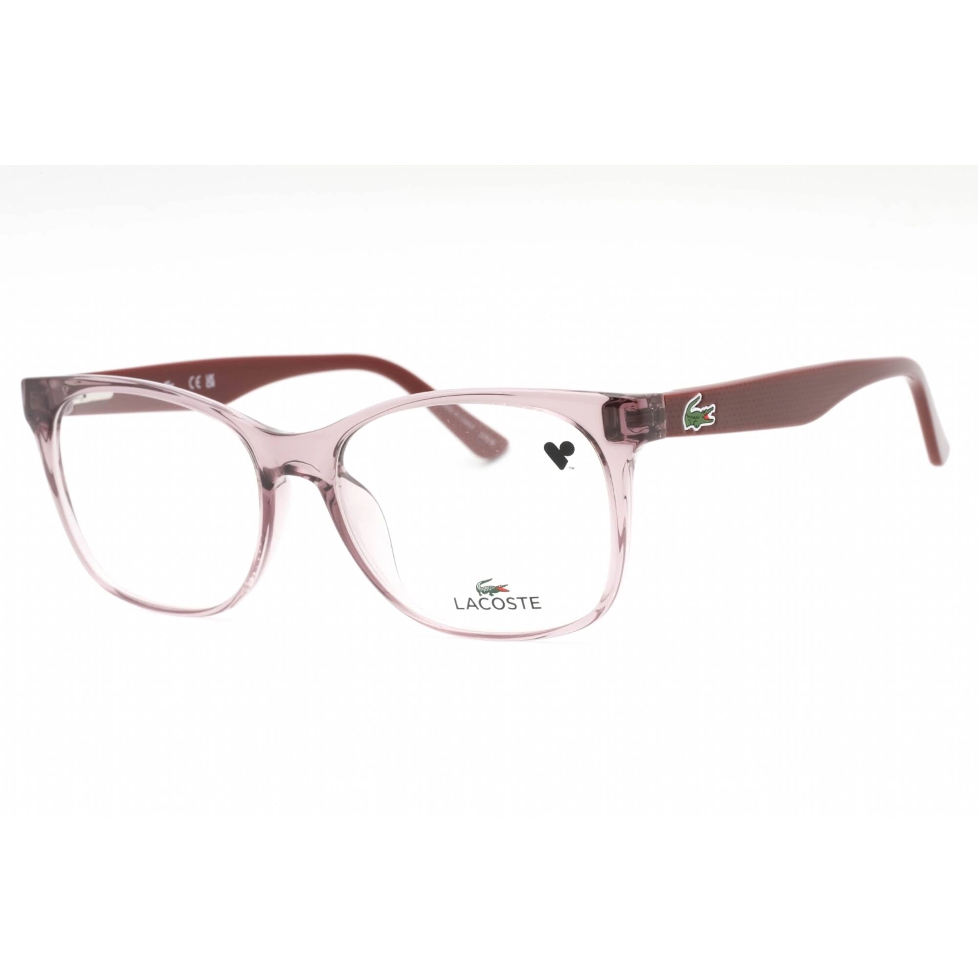 Lacoste Women's Eyeglasses - Rose Nude Plastic Rectangular Full Rim Frame | L2767 662