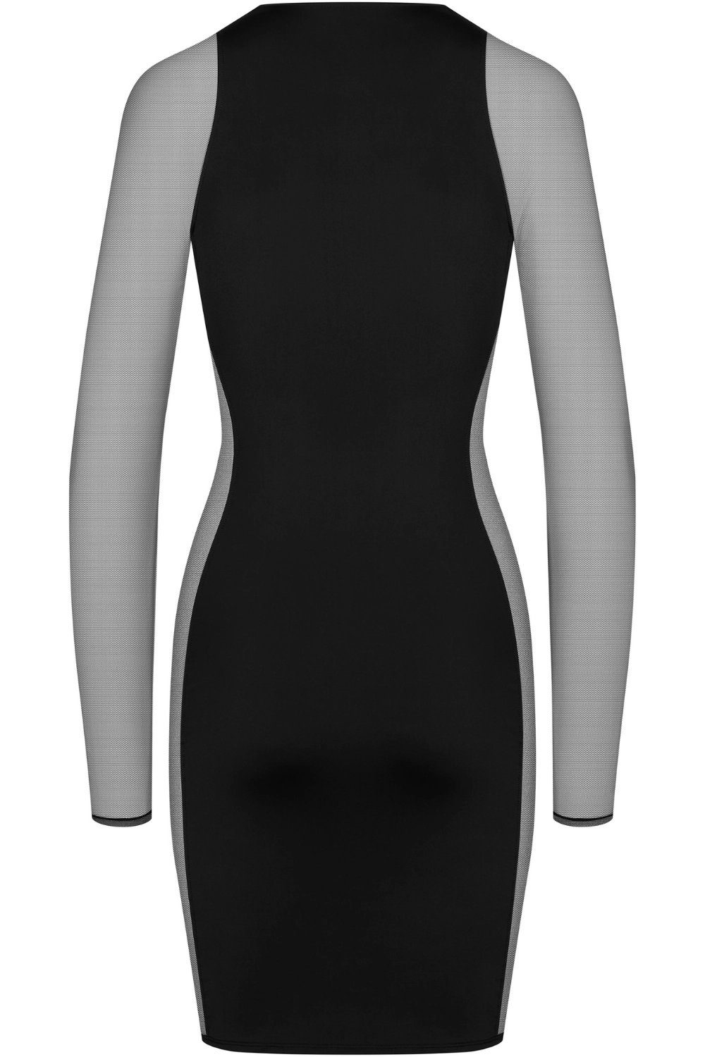 Le Vestiaire Stretch Jersey & Mesh Mini Dress