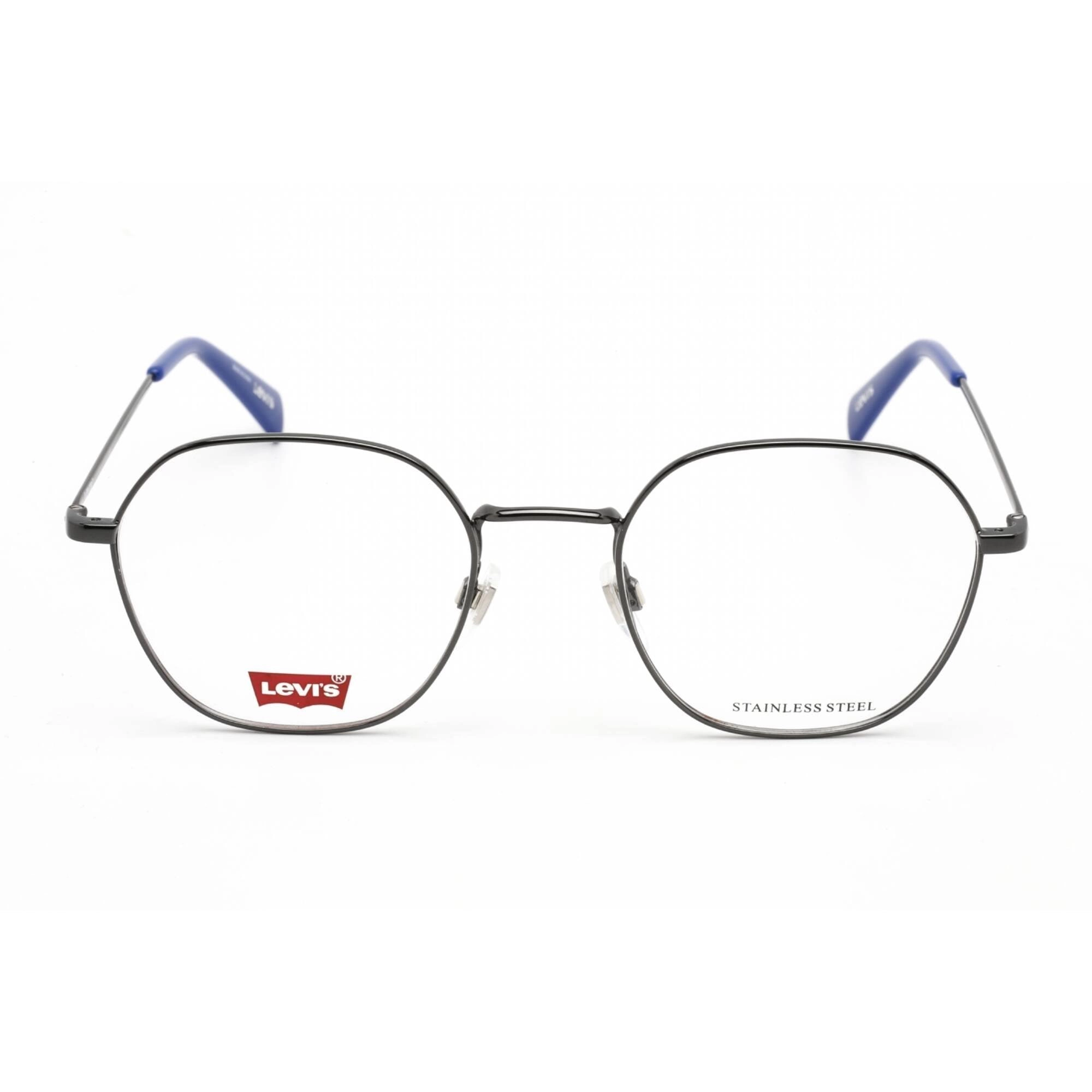 Levi's Unisex Eyeglasses - Dark Ruthenium Hexagon Stainless Steel | LV 1009 0KJ1 00