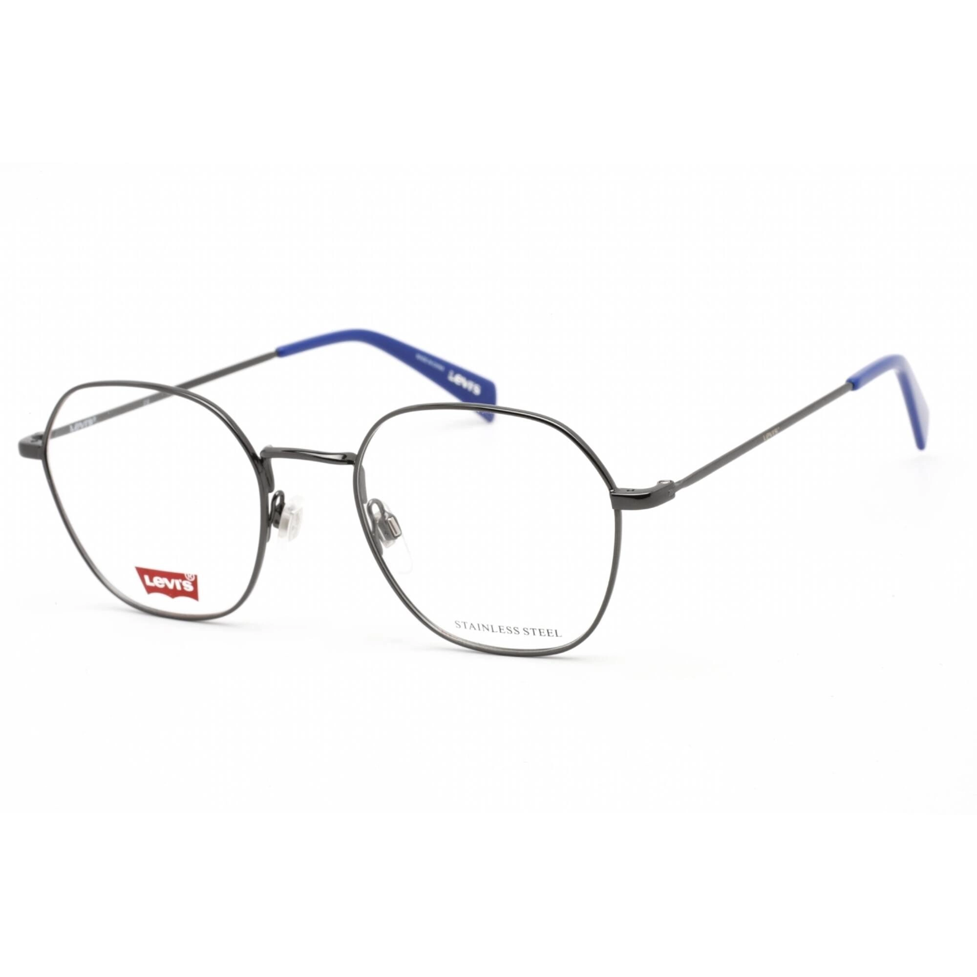 Levi's Unisex Eyeglasses - Dark Ruthenium Hexagon Stainless Steel | LV 1009 0KJ1 00