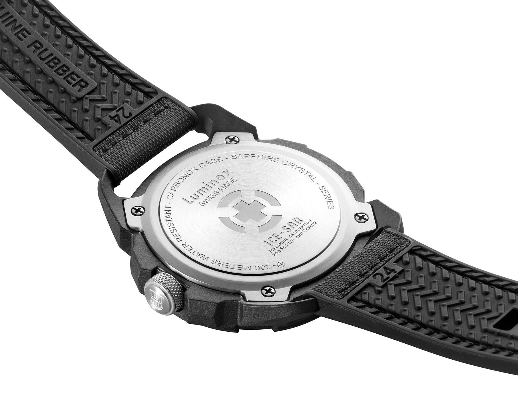 Luminox ICE-SAR Arctic CARBONOX White Dial Black Rubber Strap Date Divers Quartz Mens Watch XL.1007