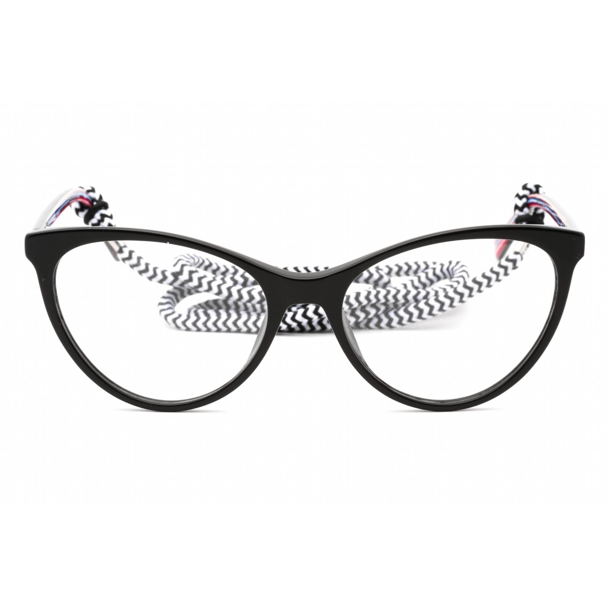 M Missoni Women's Eyeglasses - Clear Lens Black Cat Eye Shape Frame | MMI 0009 0807 00
