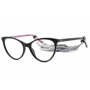 M Missoni Women's Eyeglasses - Clear Lens Black Cat Eye Shape Frame | MMI 0009 0807 00