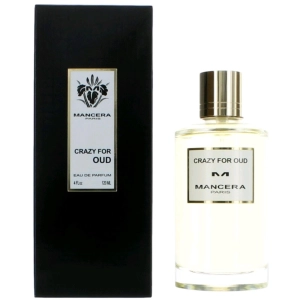 Mancera Unisex Eau De Parfum Spray - Crazy for Oud Floral and Powdery Notes, 4 oz