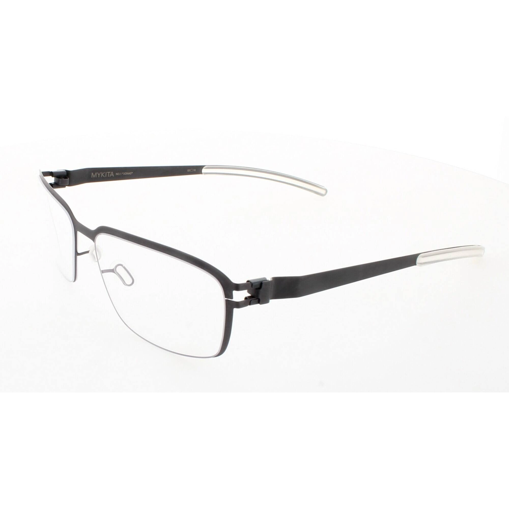 Mykita Unisex Eyeglasses - Black Berry Rectangular Frame | NO1-JONAS-BLACK-BERRY 006