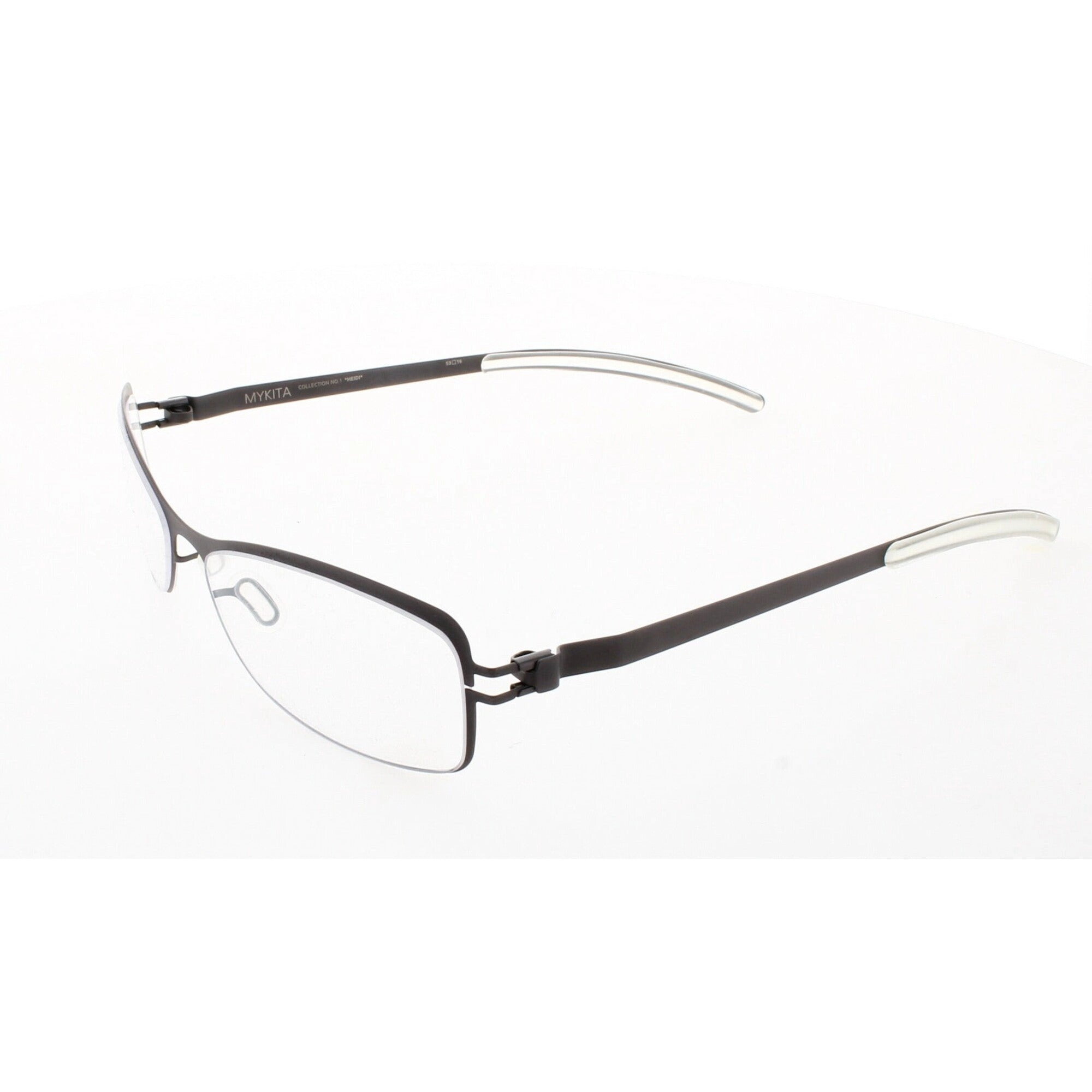 Mykita Unisex Eyeglasses - Blackberry Rectangular Frame | NO1-HEIDI-BLACKBERRY-DEMO