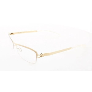 Mykita Unisex Eyeglasses - Gold Metal Cat Eye Shape Full Rim Frame | NO1-JADE-GOLD 003