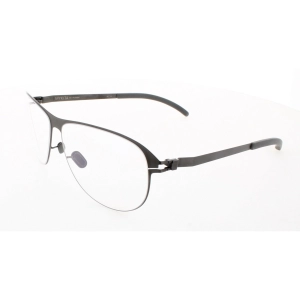Mykita Unisex Eyeglasses - Graphite Metal Cat Eye Frame | NO1-LUCIEN-GRAPHITE 012