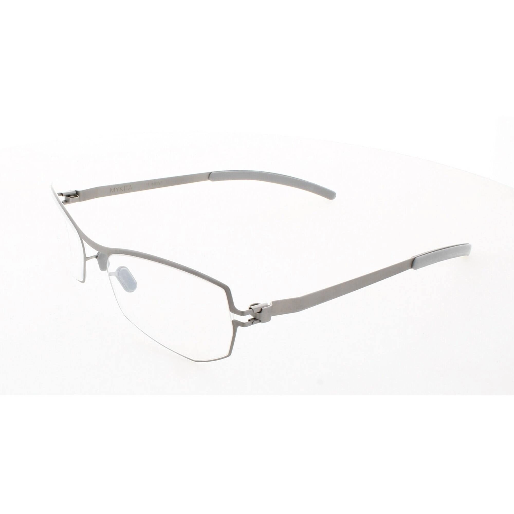 Mykita Unisex Eyeglasses - Grey Metal Cat Eye Full Rim Frame | NO1-LINDY-GREY 004