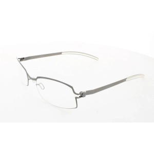 Mykita Unisex Eyeglasses - Grey Metal Full Rim Frame | NO1-EMILIA-GREY-DEMO COL 004