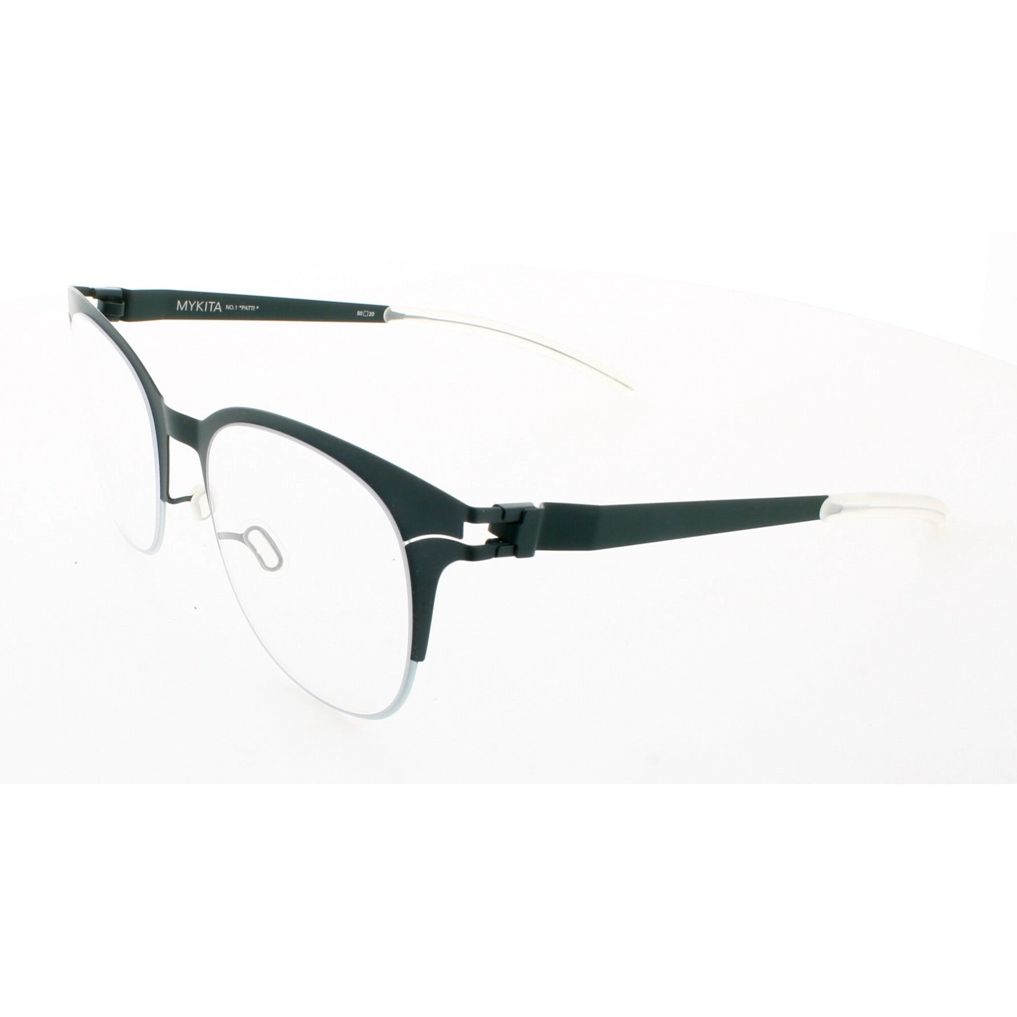 Mykita Unisex Eyeglasses - Moss Green Metal Phantos Frame | NO1-PATTI-MOSS-GREEN 178