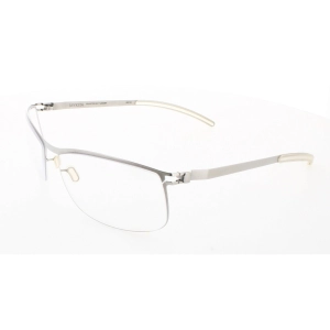 Mykita Unisex Eyeglasses - Pearl Metal Cat Eye Full Rim Frame | NO1-JACQUES-PEARL 009